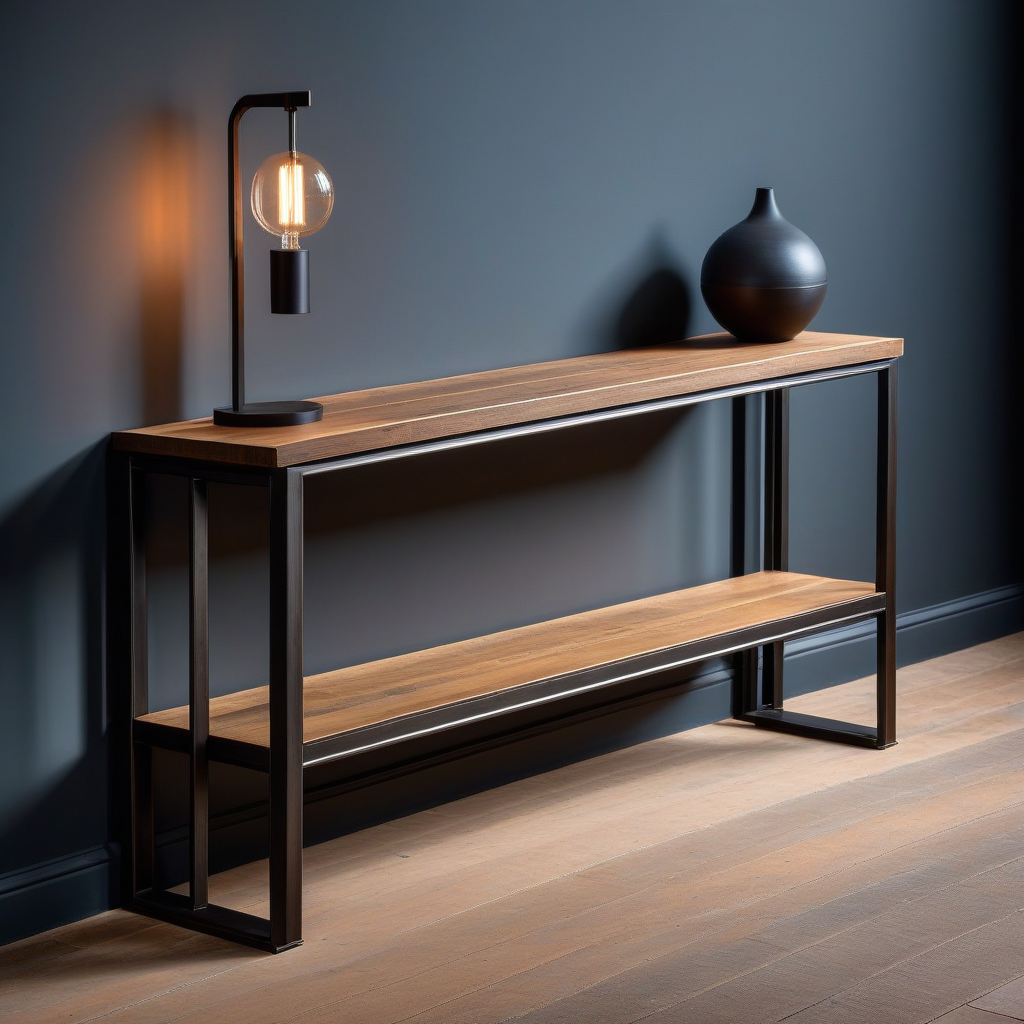 Mobilier architectural en métal réalisé par Terrat Métallerie